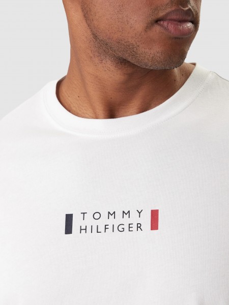 T-Shirt Tommy Hilfiger Homem Brand Love Small Center Tee