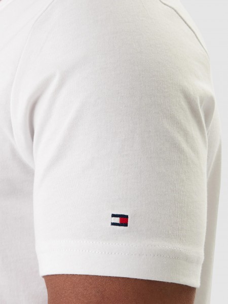 T-Shirt Tommy Hilfiger Homem Brand Love Small Center Tee