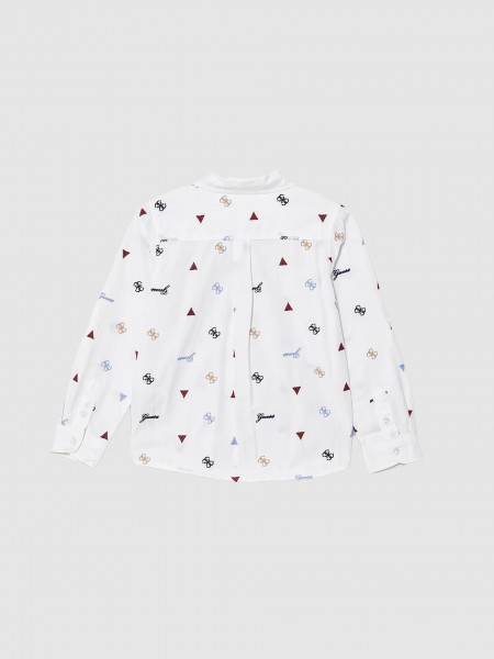 Camisa Guess Menino Poplin Adj. Ls Shirt_Ceremony