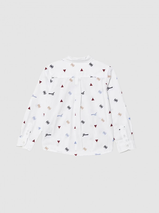Camisa Guess Menino Poplin Adj. Ls Shirt_Ceremony