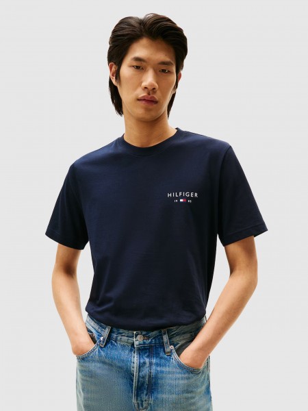 T-Shirt Tommy Hilfiger Homem Brand Love Small Hilfiger Tee