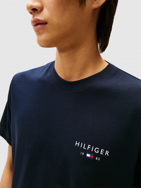 T-Shirt Tommy Hilfiger Homem Brand Love Small Hilfiger Tee