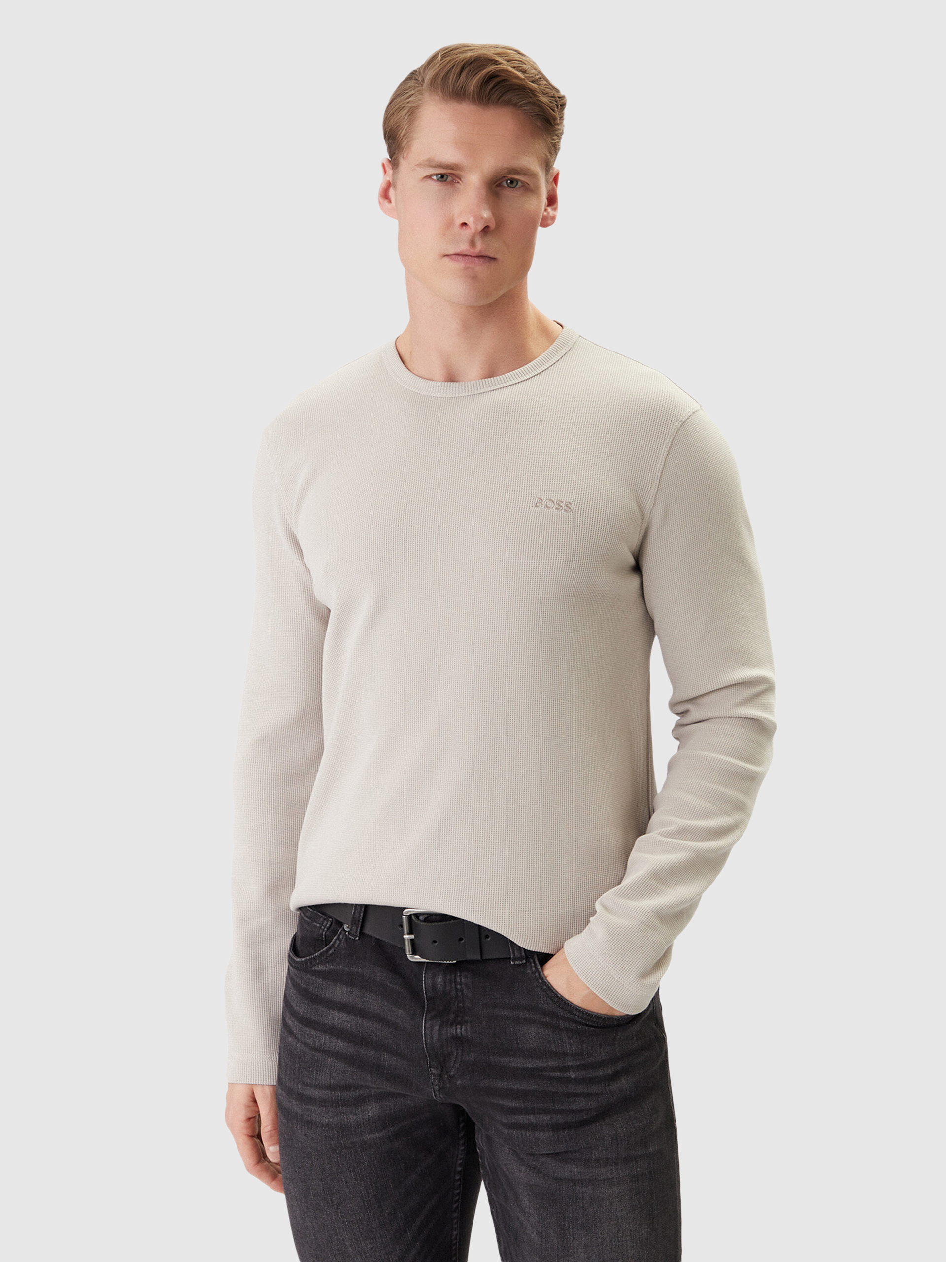 Pullover Man Beige Boss Orange