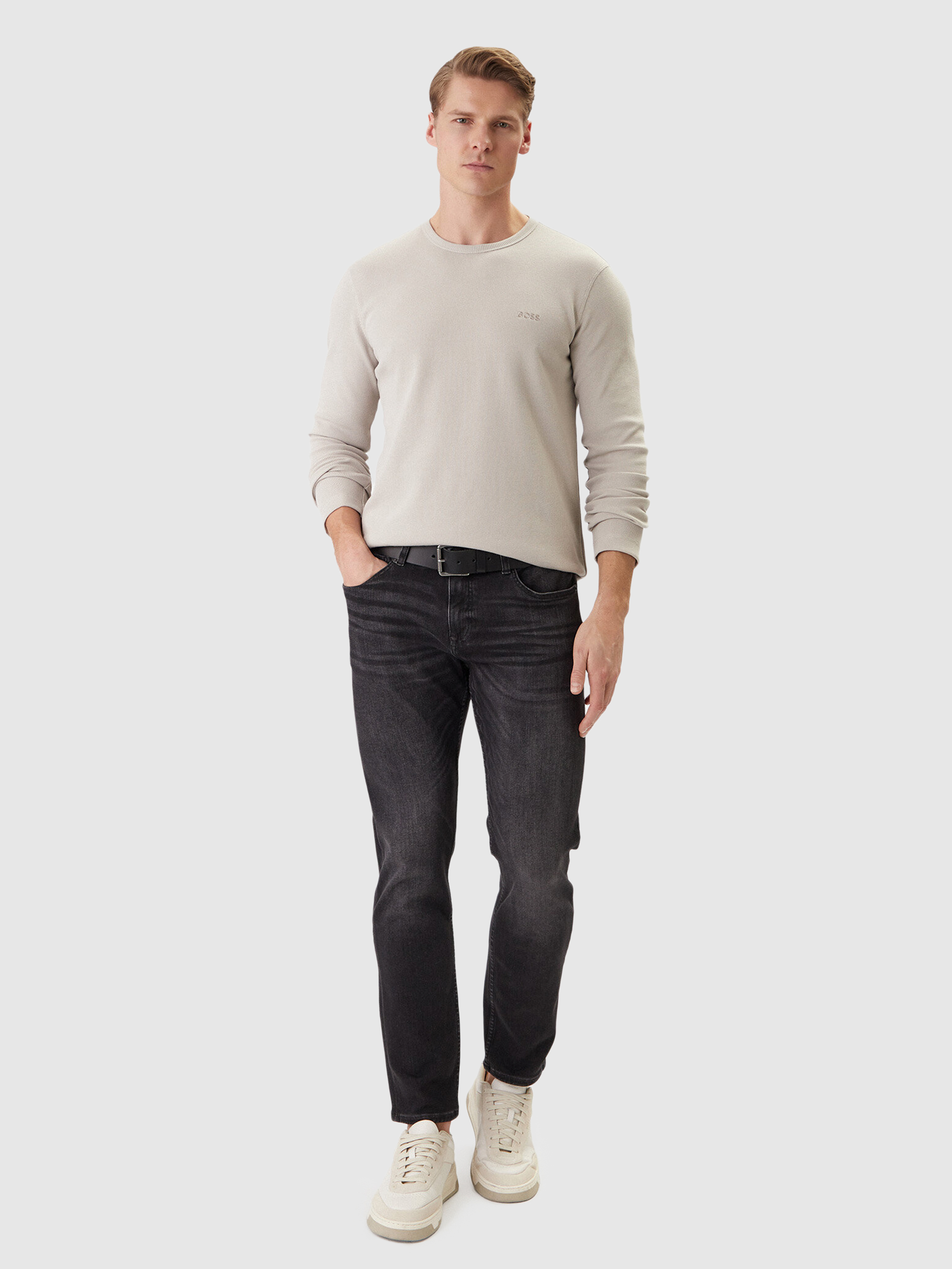 Pullover Man Beige Boss Orange