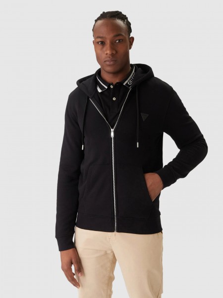 Casaco Guess Homem Ls Basic Zipper Hoodie