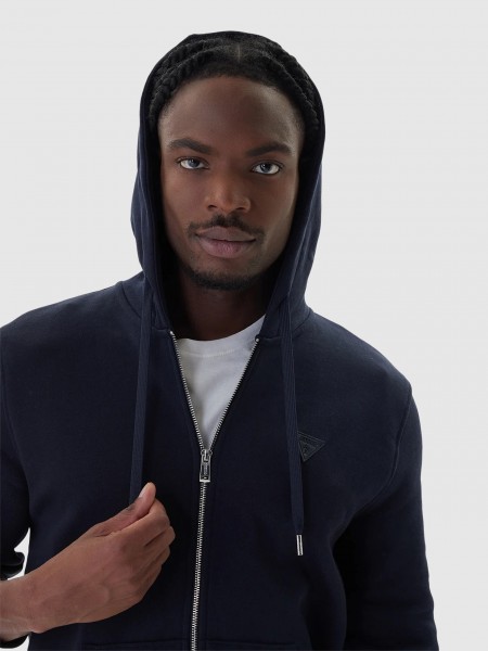 Casaco Guess Homem Ls Basic Zipper Hoodie