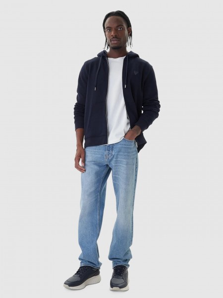 Casaco Guess Homem Ls Basic Zipper Hoodie