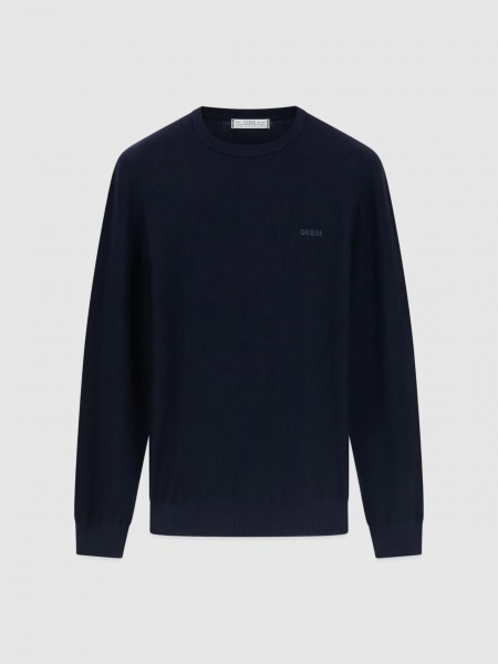 Camisola Guess Homem Karim Cn Piquet Stitch Swtr