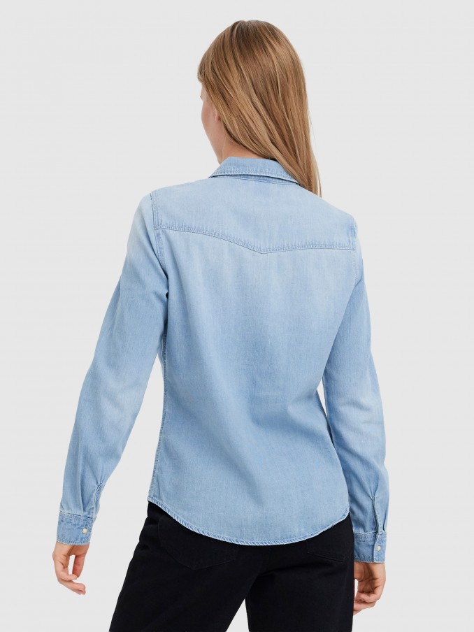 Camisa Mujer Jeans Ligeros Vero Moda
