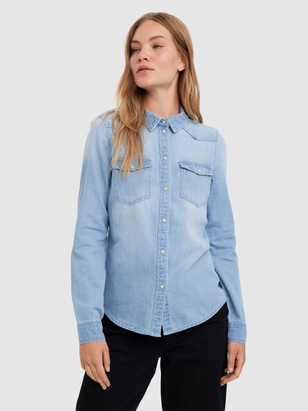 Shirt Woman Light Jeans Vero Moda
