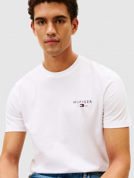T-Shirt Tommy Hilfiger Homem Brand Love Small Hilfiger Tee