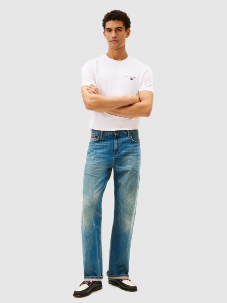 T-Shirt Tommy Hilfiger Homem Brand Love Small Hilfiger Tee