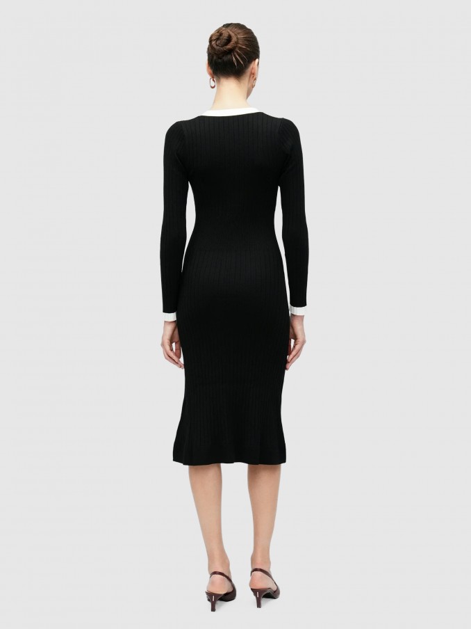Vestido Guess Mulher Ls Vn Laurel Swtr Dress