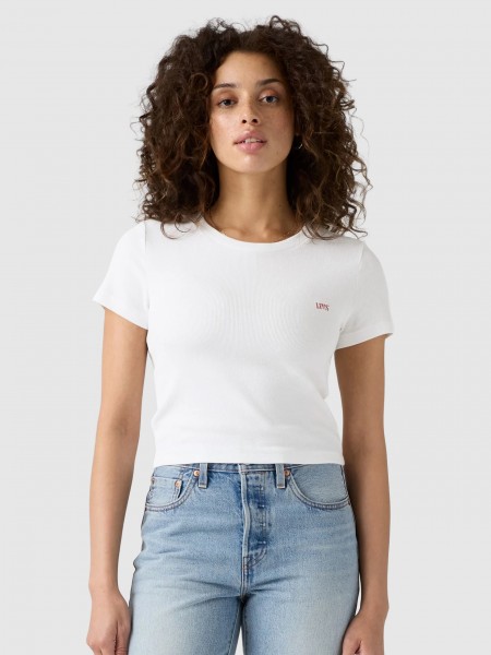 T-Shirt Levis Mulher Essential Sporty Tee Emb Neutrals