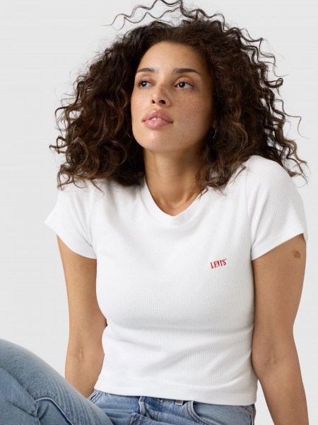 T-Shirt Levis Mulher Essential Sporty Tee Emb Neutrals
