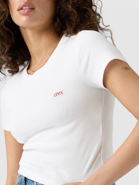 T-Shirt Levis Mulher Essential Sporty Tee Emb Neutrals