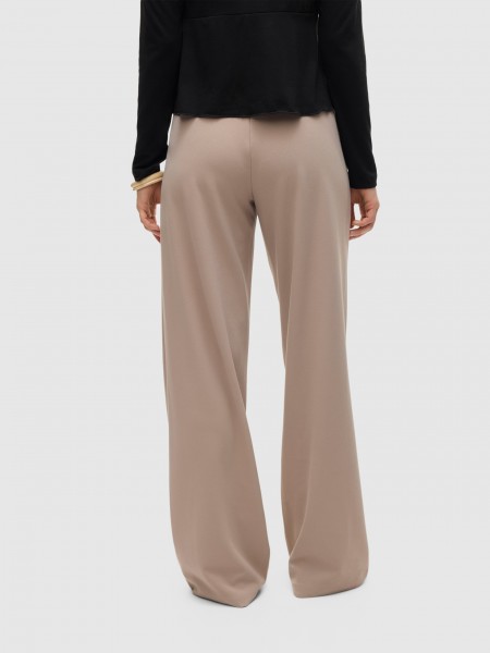 Pants Woman Beige Vero Moda