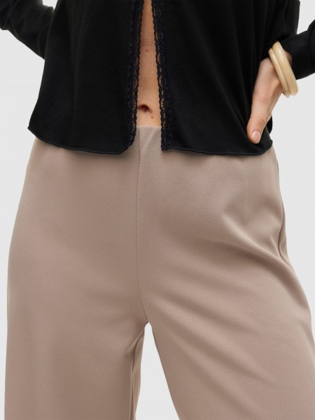 Pants Woman Beige Vero Moda