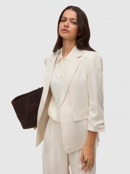 Blazer Woman Cream Vero Moda