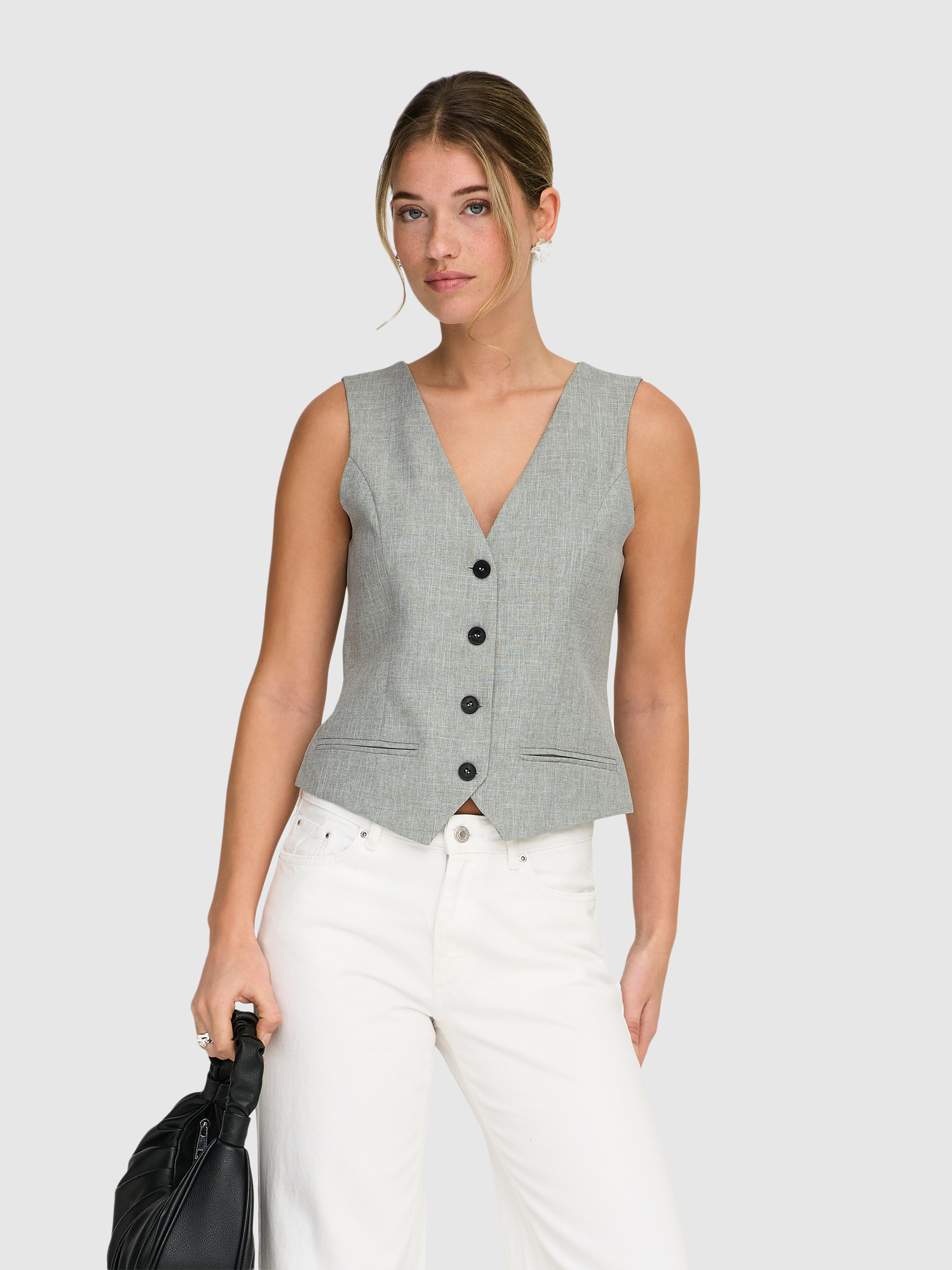 Blusa Mulher Onllinda S/l Mel Fitted Vest Cc Tlr Only
