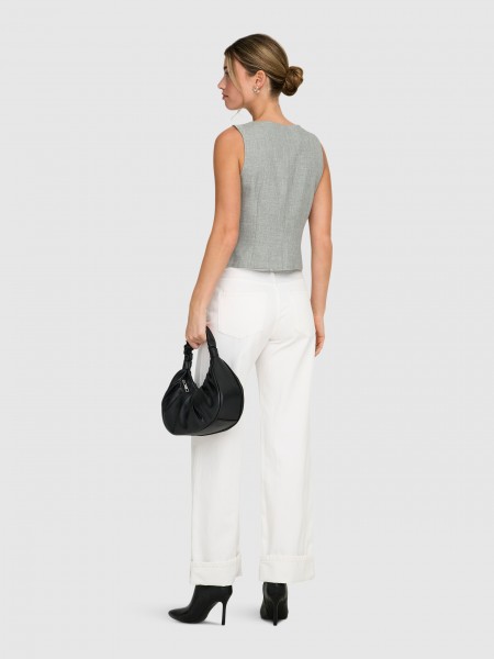 Blusa Mulher Onllinda S/l Mel Fitted Vest Cc Tlr Only