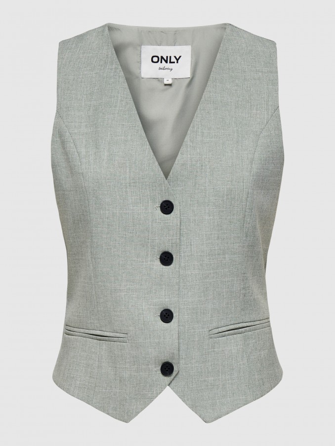 Blusa Mulher Onllinda S/l Mel Fitted Vest Cc Tlr Only