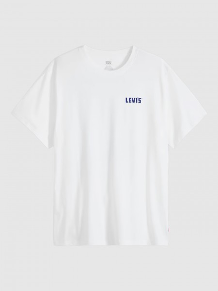 T-Shirt Levis Homem Ss Relaxed Fit Tee Whites