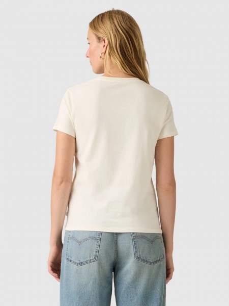 T-Shirt Levis Mulher The Perfect Tee Whites