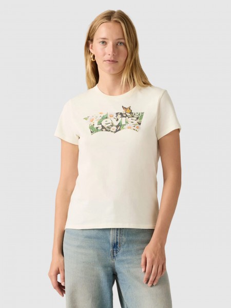 T-Shirt Levis Mulher The Perfect Tee Whites
