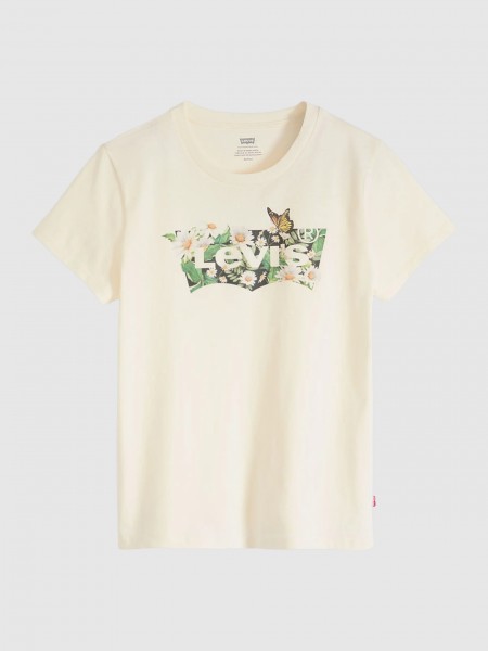 T-Shirt Levis Mulher The Perfect Tee Whites