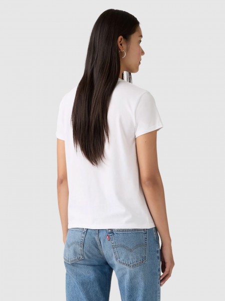T-Shirt Levis Mulher The Perfect Tee Whites