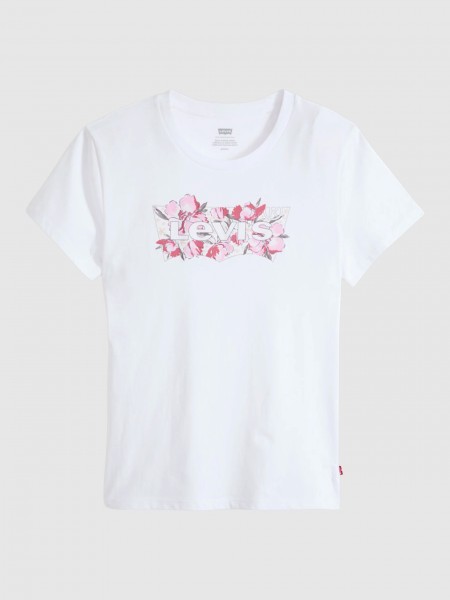 T-Shirt Levis Mulher The Perfect Tee Whites