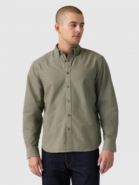 Shirt Man Green Levis