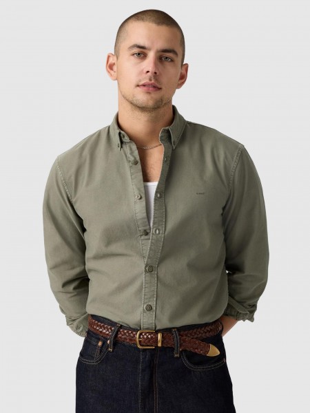 Shirt Man Green Levis