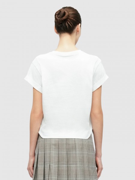 T-Shirt Guess Mulher Ss Cn La Stars Tee