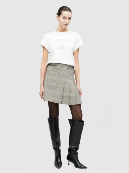 T-Shirt Guess Mulher Ss Cn La Stars Tee