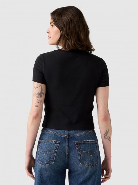 T-Shirt Levis Mulher Essential Sporty Tee Emb Blacks