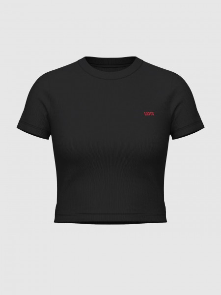 T-Shirt Levis Mulher Essential Sporty Tee Emb Blacks