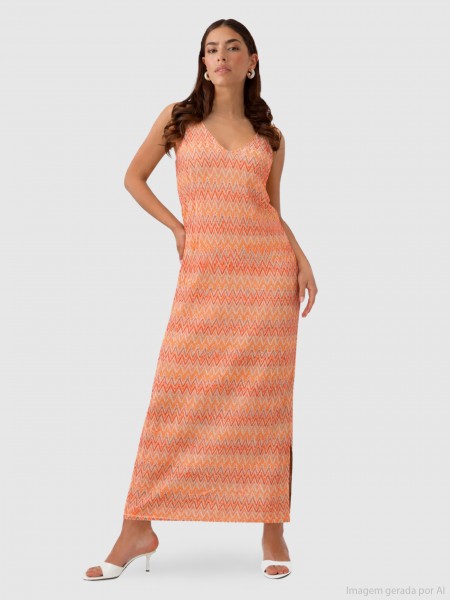 Dress Woman Orange Vero Moda