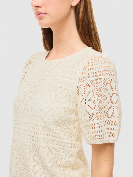 Blusa Vila Mulher Vimerinda  2/4 Top