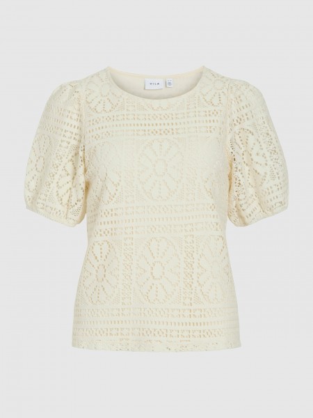 Blusa Vila Mulher Vimerinda  2/4 Top