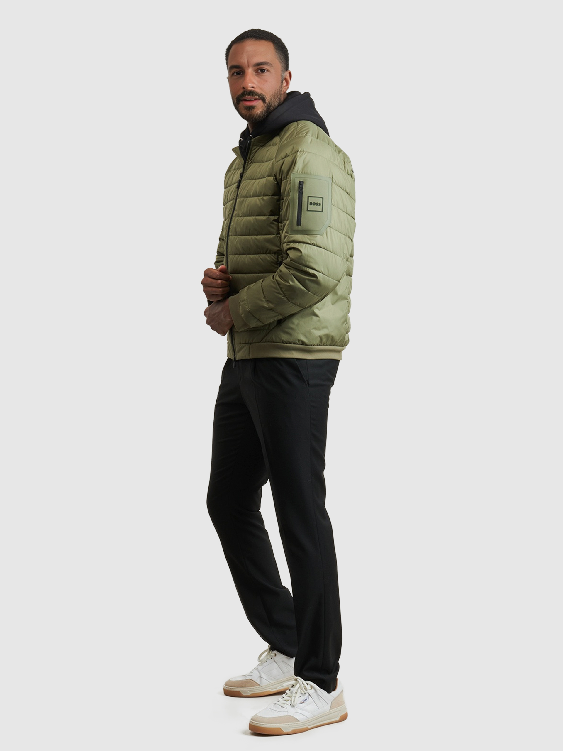 Jacket Man Green Boss - Orange