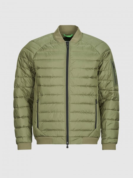 Jacket Man Green Boss - Orange