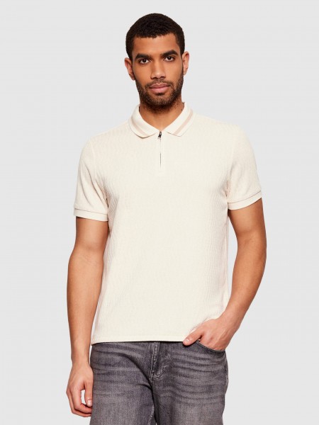 Polo Guess Homem Ss Morales Knit Zip Polo