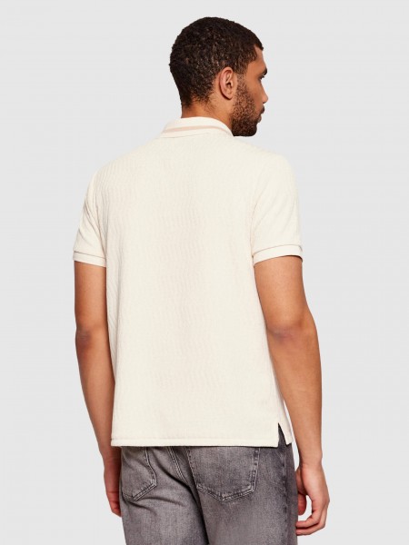 Polo Guess Homem Ss Morales Knit Zip Polo