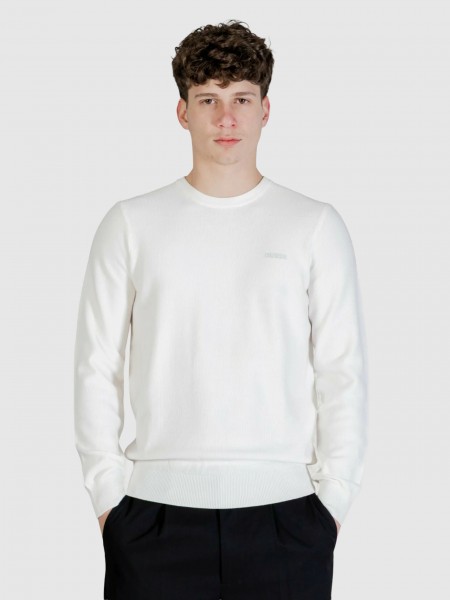 Camisola Guess Homem Karim Cn Piquet Stitch Swtr