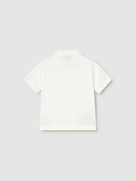 Polo Shirt Baby Boy White Mayoral