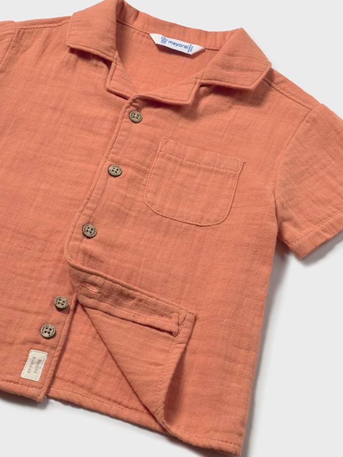 Shirt Baby Boy Orange Mayoral