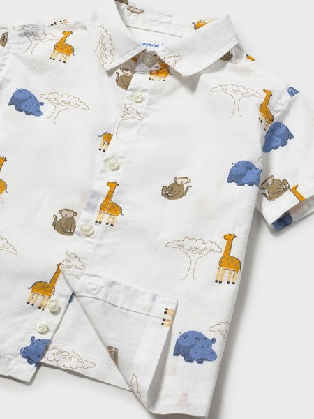 Camisa Mayoral Menino  Camisa M/curta Estampada