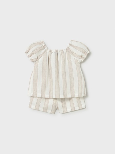 Conjunto 2 Pe�as Mayoral Menina Conj.Bermuda Riscas